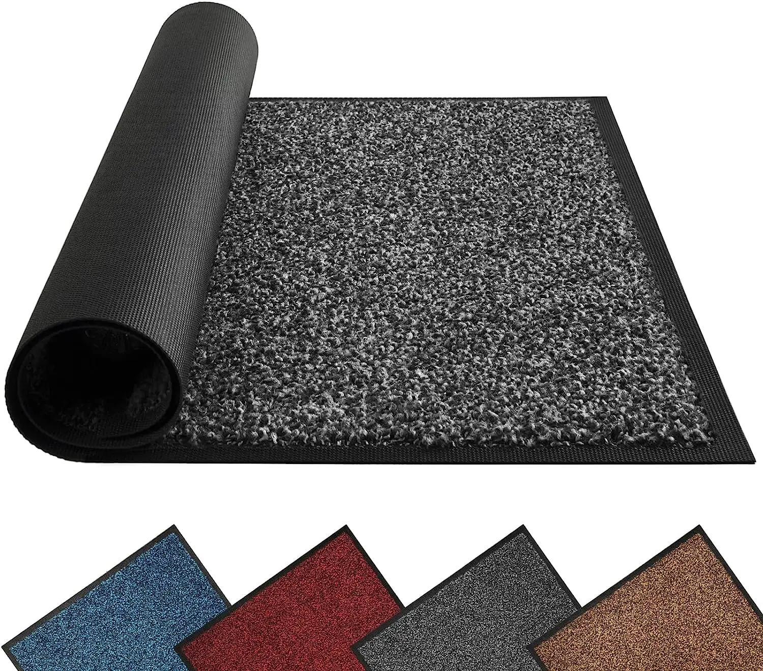 Felpudos de respaldo de pvc para interiores y exteriores, alfombra antideslizante de alta resistencia para zapatos de entrada, barato, venta al por mayor