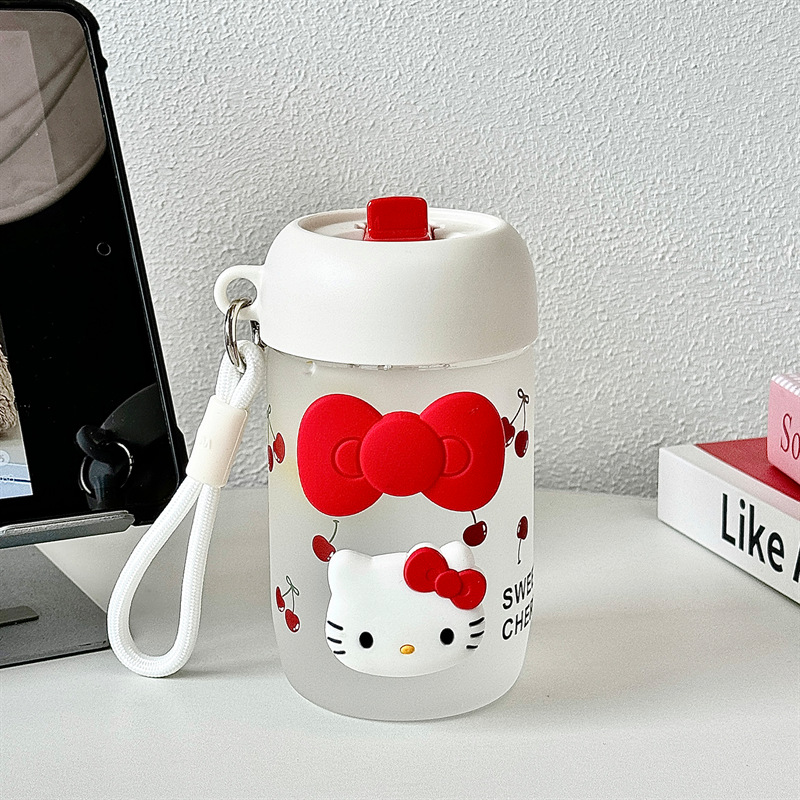 Tasse à eau cerise rouge