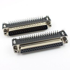 D-SUB 9 15 25 37ขาขั้วต่อ PCB ตัวผู้ตัวเมียพร้อมชุดซ็อกเก็ตปลั๊กสกรูอะแดปเตอร์มุมฉาก2แถว DB9 DB37 DB25 DB15 - Product Image 5