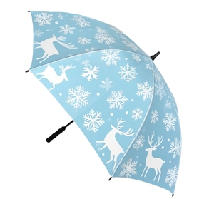 YS-7009 nhà máy trực tiếp OEM/ODM dịch vụ ô kích thước lớn tự động mở Windproof không thấm nước tùy chỉnh X'mas in Quà Tặng Golf ô - Product Image 2