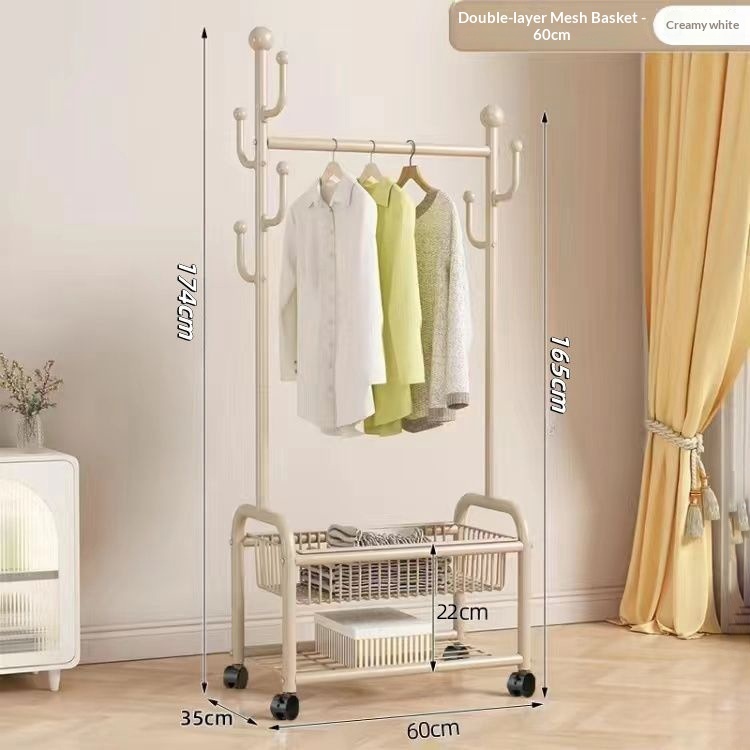 panier en maille double couche blanc crème 60 cm