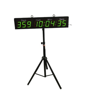 4 pollici 9 cifre portatile conteggio Timer di orologio conteggio personalizzato preimpostato conto alla rovescia con luce verde pura per eventi e giorni - Product Image 1