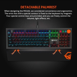 MeeTion-Teclado mecánico profesional para videojuegos, MT-MK500, ruso, español, árabe, multilenguaje opcional - Product Image 4
