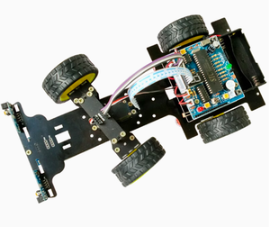 Aismartlink C51 Einzelchip-Mikrocomputer-Entwicklungs platine Intelligente Autoroboter-Chassis-Servo lenkung