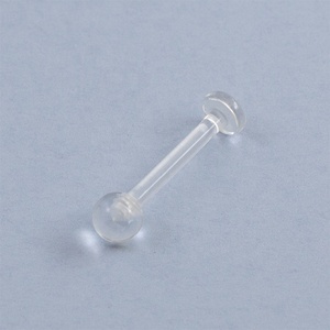 半球，平底带球，球，平底透明舌头固定器穿孔饰品