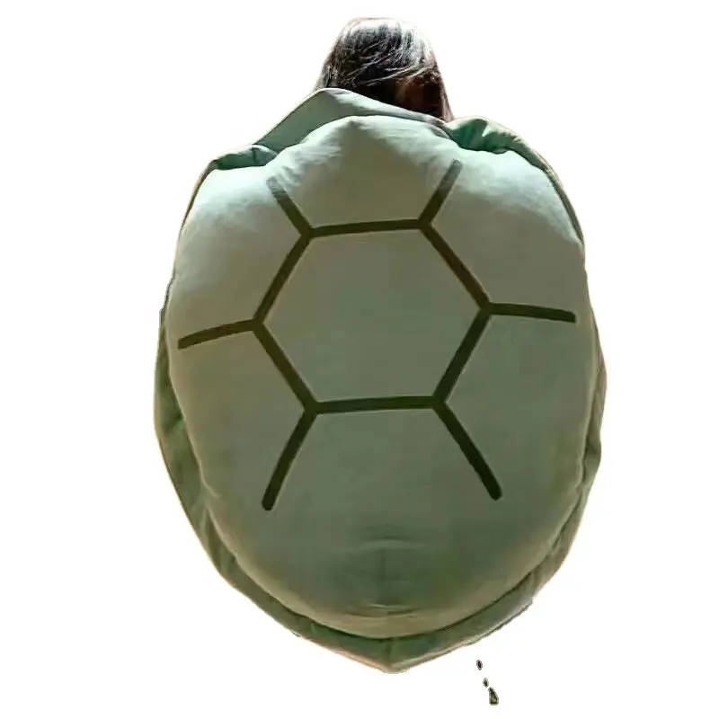 Tiktok populaire usine de haute qualité à bas quantité minimale de commande échantillon gratuit gros oreiller en coquille de tortue géante en stock