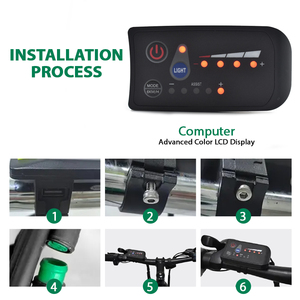 New Model Compact Wired <strong>Cycle</strong> <strong>Computer</strong> 24V-48V Voltage Backlight Display, Long Battery Life for Casual Cyclists S810 LCD Display - Product Image 5