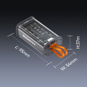 10000mAh Transparent Portable Power Station LED Display High Capacity Quick Charge Support Micro USB <strong>Input</strong> Interface 10W <strong>Output</strong> - Product Image 6