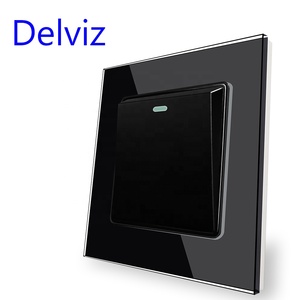 Pannello interruttori in vetro cristallo temperato Delviz, controller di alimentazione AC 110V ~ 250V quadrato 16A, interruttore per lampada da parete a pulsante a 1 banda a 2 vie - Product Image 4