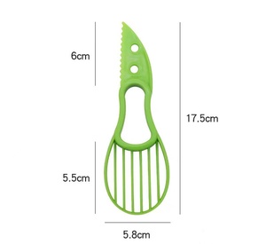 2 IN 1 avokado dilimleme plastik meyve soyucu avokado kesici ayırıcı meyve bölücü çok amaçlı meyve kesici mutfak eşyaları - Product Image 6