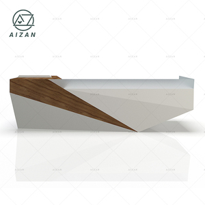 低价现代白色办公酒店诊所信息柜台表 - Product Image 6