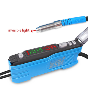 Sensore in fibra ottica di rilevamento della sorgente luminosa a LED ER2-22H sensore di amplificatore in fibra ottica a luce LED con classificazione del colore della luce a LED - Product Image 1