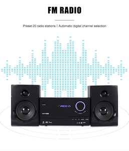 คลาสสิกสีดำไฮเทคผลิตภัณฑ์โฮมเธียเตอร์ Hi-Fi ระบบแบบพกพาการควบคุมระยะไกลเครื่องเล่นซีดี - Product Image 3