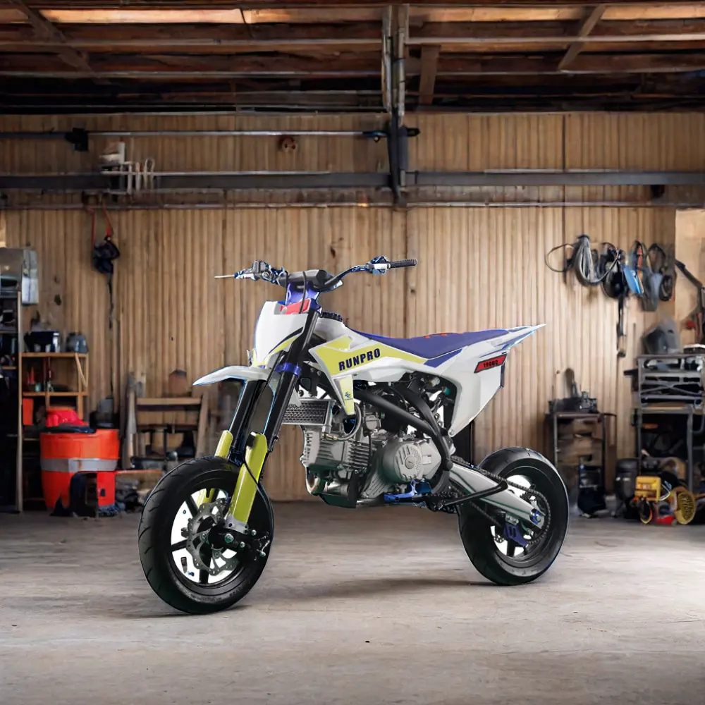 Motocyclette à essence 190cc, moto tout-terrain à démarrage électrique, pneu de 12 pouces sur route pour adulte