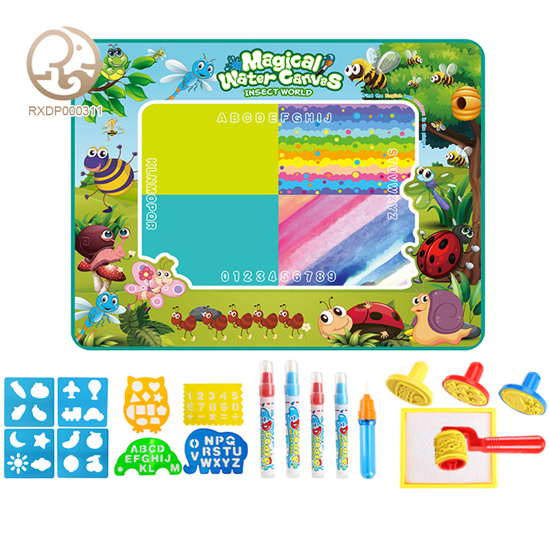 150*100CM Water Drawing Mat(Forest insects Style)