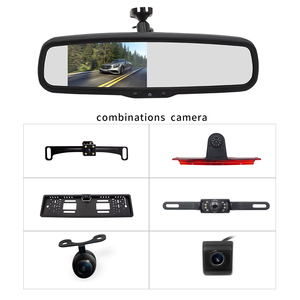 Mini <strong>LCD</strong> Screen 4.3 Inch Mirror <strong>Reverse</strong> Monitor Car Rear View Camera System - Product Image 2