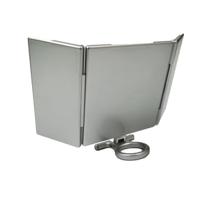 Foldable Three-Sided Square Cosmetic Table Mirror Makeup Vanity Dressing Desk Mirror for Enhanced <strong>Reflection</strong> - Product Image 6