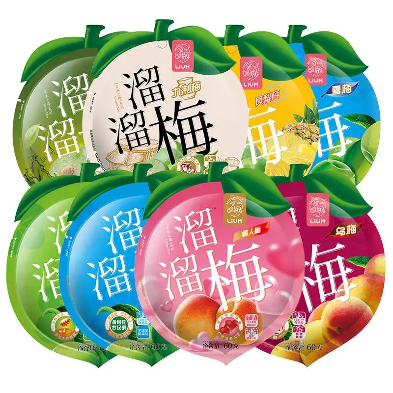 Liuliu Prune Fruits Secs Casual Collations Exotiques Saveur De Fruits Conservés Fruits Confits 60g