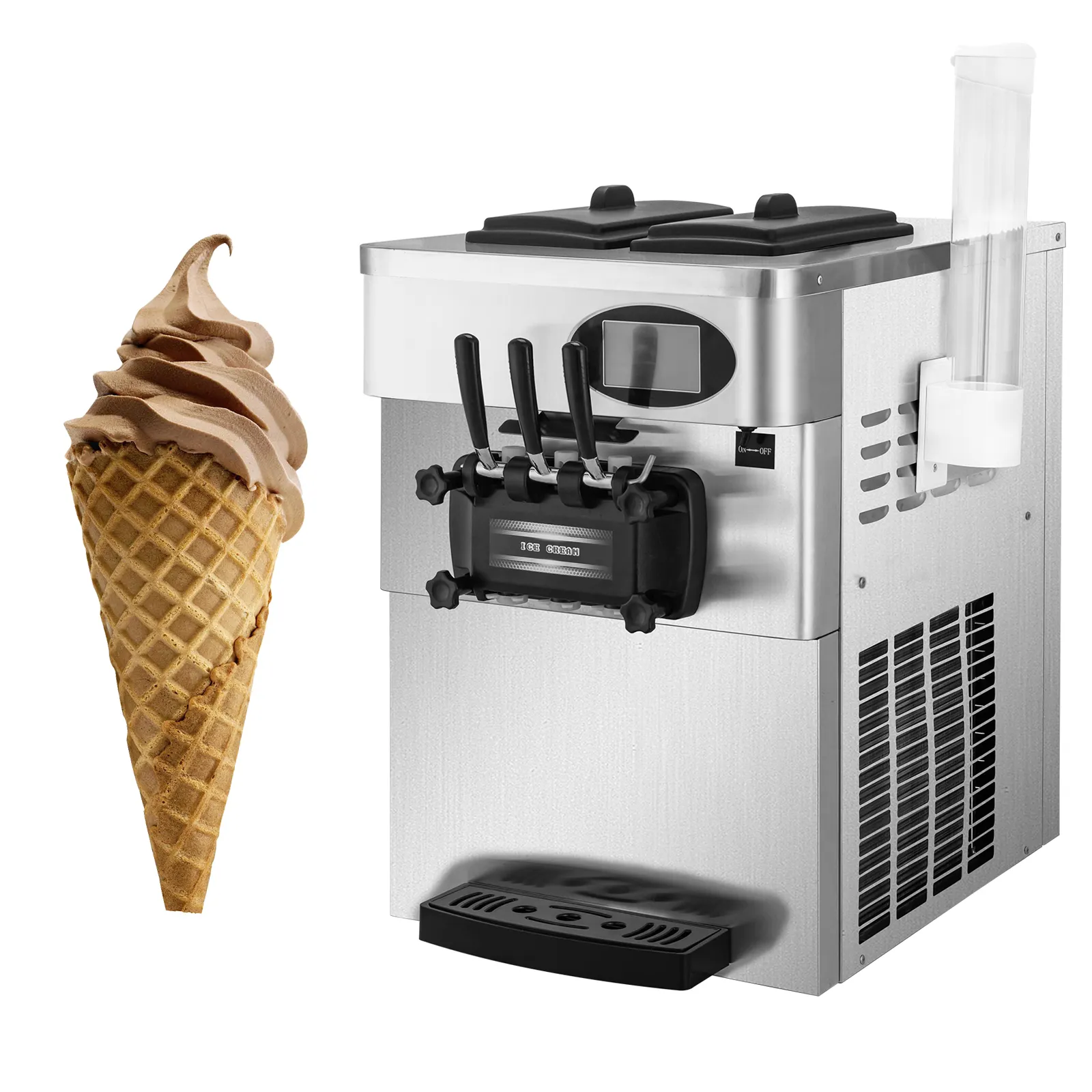 Top macchina per fare il ghiaccio soft ice cream macchina per la vendita
