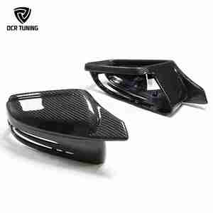 W204 غطاء مرآة من ألياف الكربون بمظهر M لمرسيدس-بنز A B C E S CLA CLA A176 W246 W204 C207 W221 X204 X156 W117