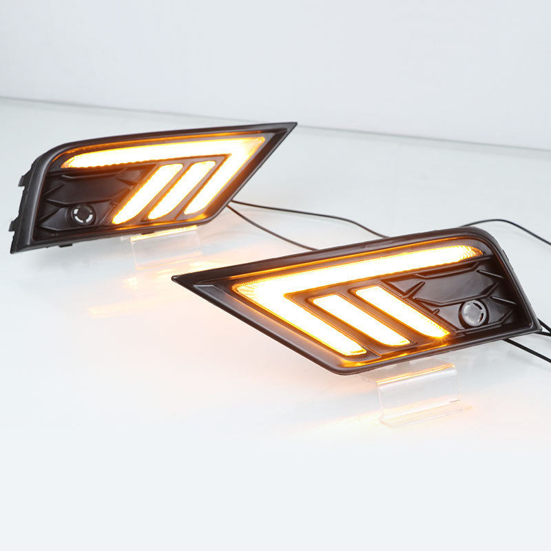 Mustang style White + yellow