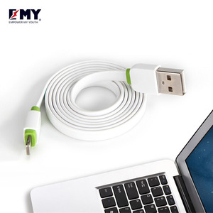 Wholesale EMY MY-445 1m Multi Charging Data <strong>Cable</strong> White Custom OEM Mobile Phone Charging Micro USB <strong>Cables</strong> for iPhone - Product Image 1