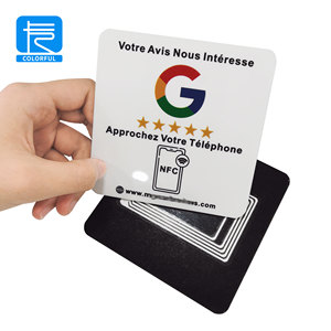 Tùy chỉnh Acrylic <span class=keywords><strong>Google</strong></span> xem xét Bộ sưu tập NFC sticker bàn NFC <span class=keywords><strong>Google</strong></span> xem xét tag với QR - Product Image 2