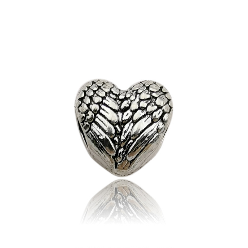 1Ailes en forme de coeur pêche perles à gros trous11x11-trous4.5-2.75g-8889