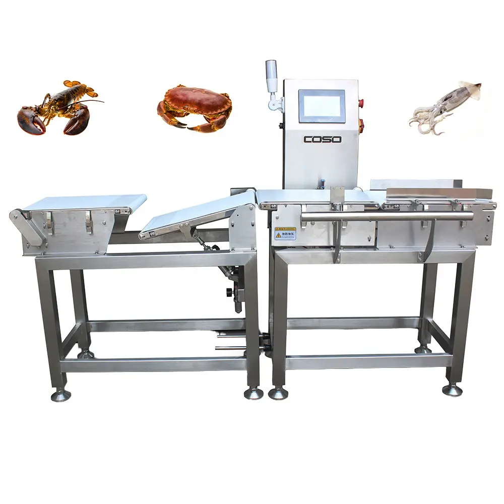 औद्योगिक स्वचालित वजन मशीन समुद्री भोजन जलीय उत्पाद झींगा लॉबस्टर केकड़ा स्क्विड