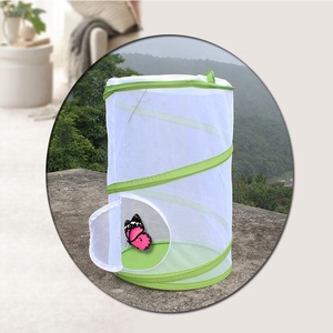 Böcek kelebek Cage kafes teraryum Pop Up açık kolay katlanabilir Bug kafes katlanabilir Mesh Net sürüngen kafes - Product Image 1