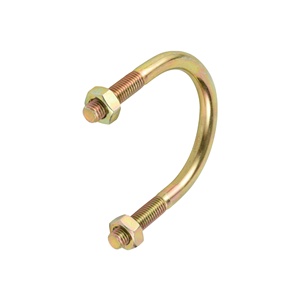 ตัวยึดท่อสเตนเลสรถบรรทุก M10 M8สองทางชุบสังกะสีสีเหลืองความแม่นยำสูงกลอนประตูรูปตัวยู - Product Image 4