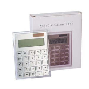 Thiết Bị Văn Phòng Huisen, Màn Hình LCD Lớn 12 Chữ Số, Máy Tính Acrylic Màu Bạc Dùng Cho Gia Đình Văn Phòng - Product Image 4