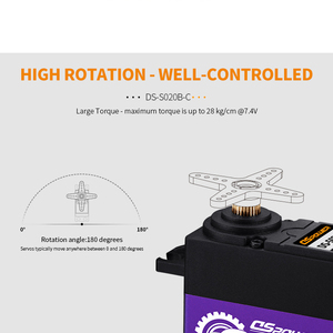 DS3225 25kg <strong>Servo</strong> Motor High Speed Metal Gear Coreless <strong>Servo</strong> Waterproof Digital <strong>Servo</strong> for RC Robotic