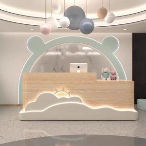 Phim Hoạt Hình Hiện Đại Thiết Kế Nội Thất Văn Phòng Đám Mây Phong Cách Cho Trẻ Em Của Sân Chơi & Trung Tâm Học Tập Tiếp Tân Bàn Thiết Kế Cửa Hàng - Product Image 3