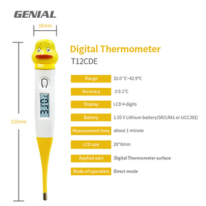 Boa Qualidade Termômetro Digital Eletrônico Flexível Preço Razoável Bebê & Família Termômetro Power Source Electricidade - Product Image 4
