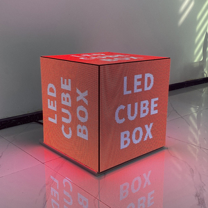 P3.91屋内屋外マジック<span class=keywords><strong>Led</strong></span>キューブディスプレイスクリーンサイン直方体天井ビデオウォールボックスキャビネット広告用