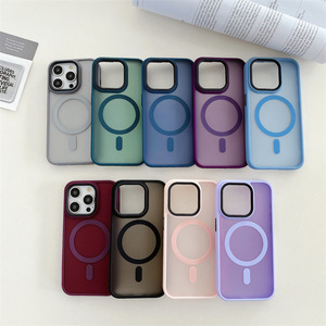 Yeni damla test koruyucu saydam buzlu telefon kapak iPhone 15 ProMax 14 13 12 manyetik durumlarda - Product Image 1