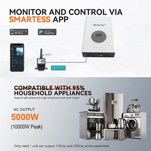 Runcin 4800W 24V MPPT 120A Off-Grid Solar Hybrid Inverter AC <strong>DC</strong> <strong>Input</strong> <strong>Output</strong> Free WIFI Split Phase 1KW for Home Generator System - Product Image 3