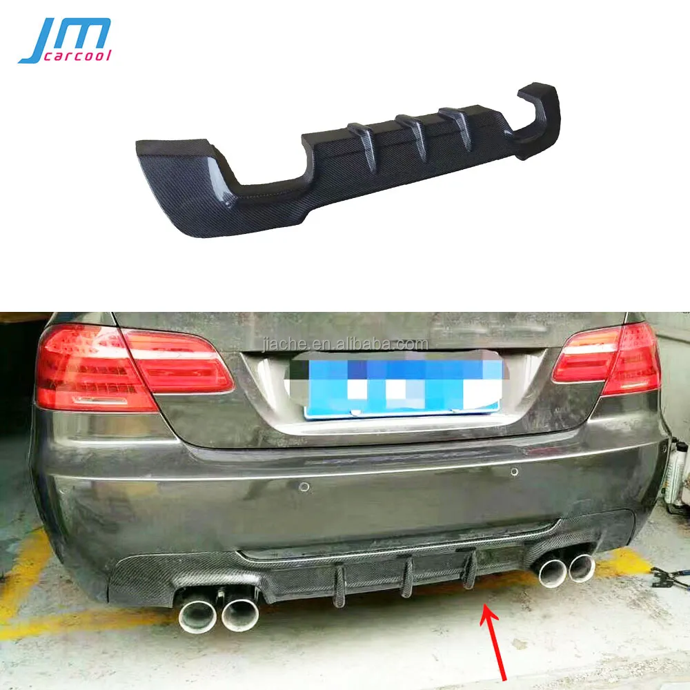 Karbon Fiber arka ÖN TAMPON BMW için rüzgarlık 3 serisi E92 E93 M spor Coupe cabrio 2007-2013