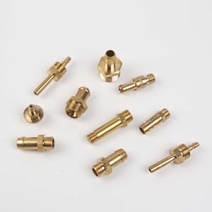 Parti di tornio automatiche in metallo personalizzate lavorazione CNC connettori in rame Non Standard lavorazione parti meccaniche - Product Image 1