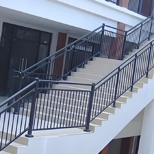 Moderne Balustrade und Handlauf im Freien mit einfach zu installieren dem Metall geländer Treppen geländer für die Villa - Product Image 4