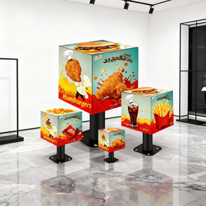 Aangepaste Grootte Vloer Staande Full Color <span class=keywords><strong>Led</strong></span> Video <span class=keywords><strong>Display</strong></span> Kubus Buiten 640X640 Reclame Magische Kubus <span class=keywords><strong>Led</strong></span> Scherm - Product Image 1