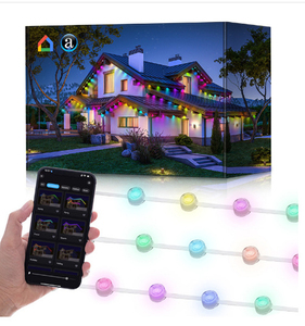 Permanent Outdoor Lights 100FT 72 <strong>LED</strong> RGB Light WIFI 66 Scene Mode Party Christmas Decoration Light - Product Image 1