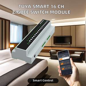 Tuya WiFi <strong>Zigbee</strong> 16 CH Smart Relay Switch Module On/Off <strong>Control</strong> for Hotels Dry Node Weak Smart Home System Smart Home System - Product Image 2