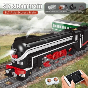 12005 kalıp kral SL7 asya ekspres tren yaratıcı modeli APP kontrol çocuk eğitim montaj yapı taşı seti oyuncak hediye - Product Image 2