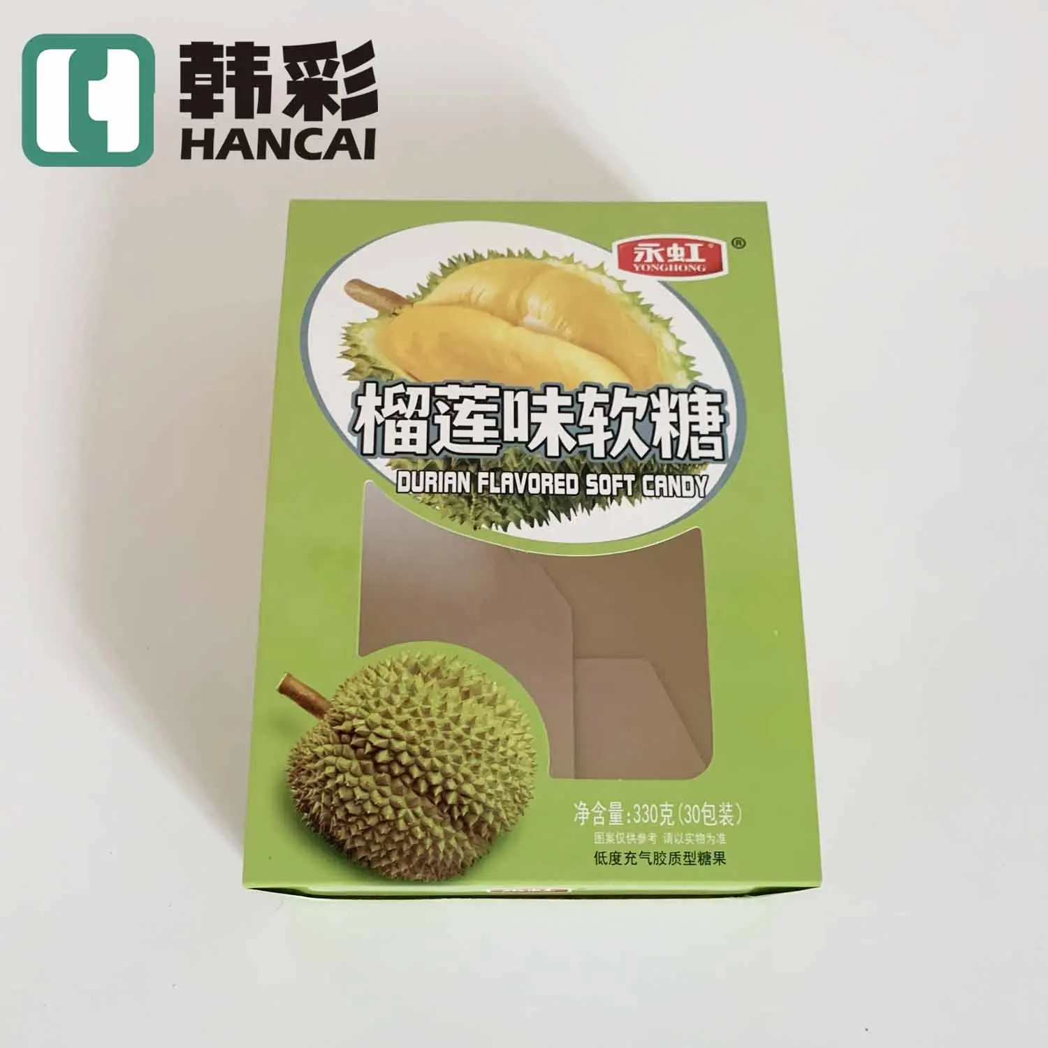 Thailand stampo-Making Mini gelatina di caramelle Halal Fudge (con divisori) scatole di custodia Durian