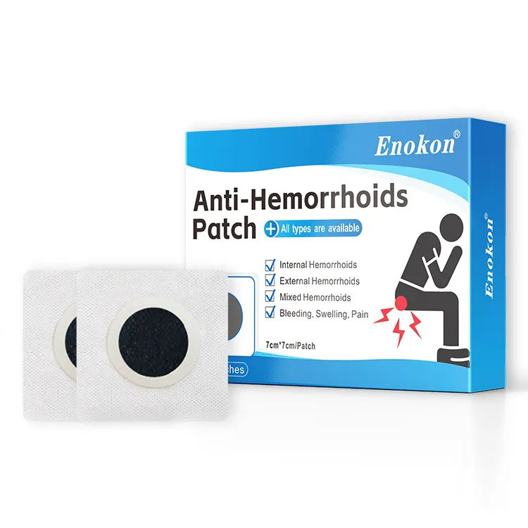 Parches para aliviar el dolor de hemorroides OEM de fábrica, gran oferta, Parche de pomada para eliminación de hemorroides externas internas, yeso para hemorroides