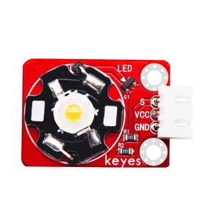 DIYmall keyes tuğla 3W LED modülü (Pad delik) sıcak beyaz LED ile 2.54mm Anti-ters fiş beyaz Terminal arduino için - Product Image 2