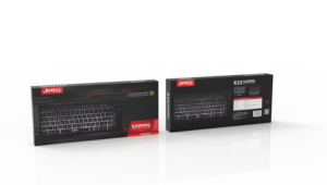 Impresión de seda Rainbow Lighting 84 teclas Teclado para juegos con cable con funciones multimedia FN + Diseño compacto sin llave - Product Image 6