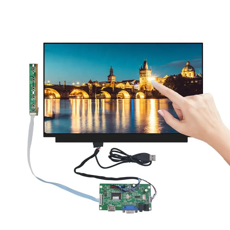 15.6 인치 LCD 패널 1366*768 Lvds 노트북 화면 교체 LCD 광고 TV 디스플레이 화면 모듈 컨트롤러 제어 보드